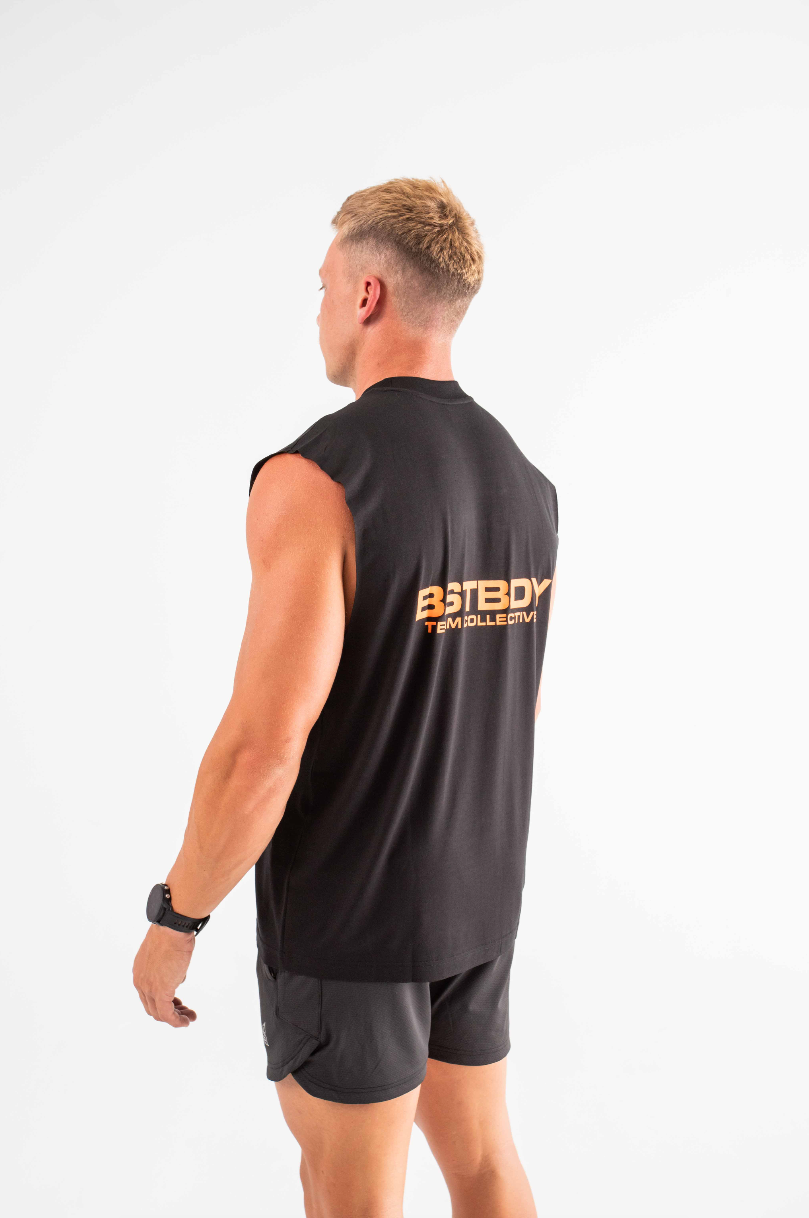 Run Tank - Black/Orange