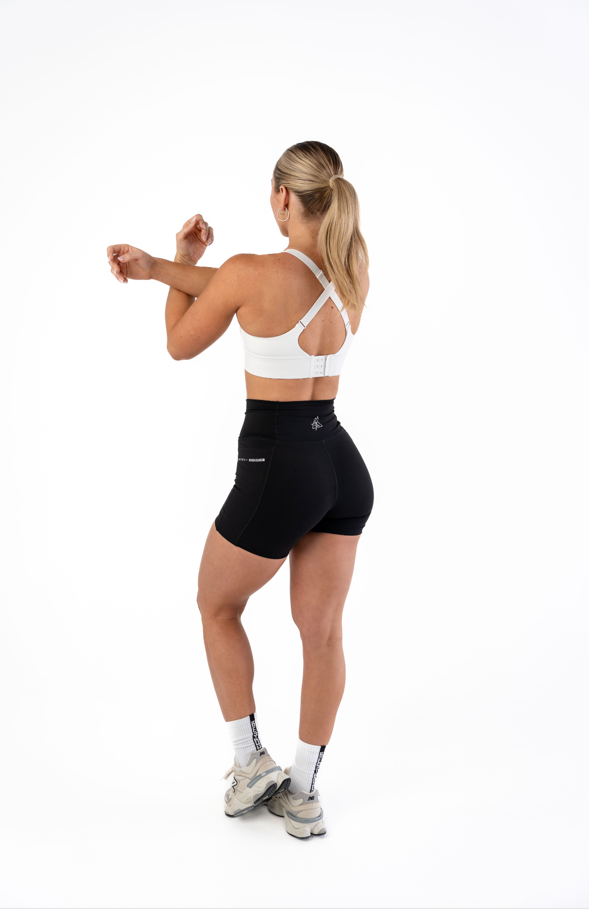 Women's Hybrid Run Bra - White