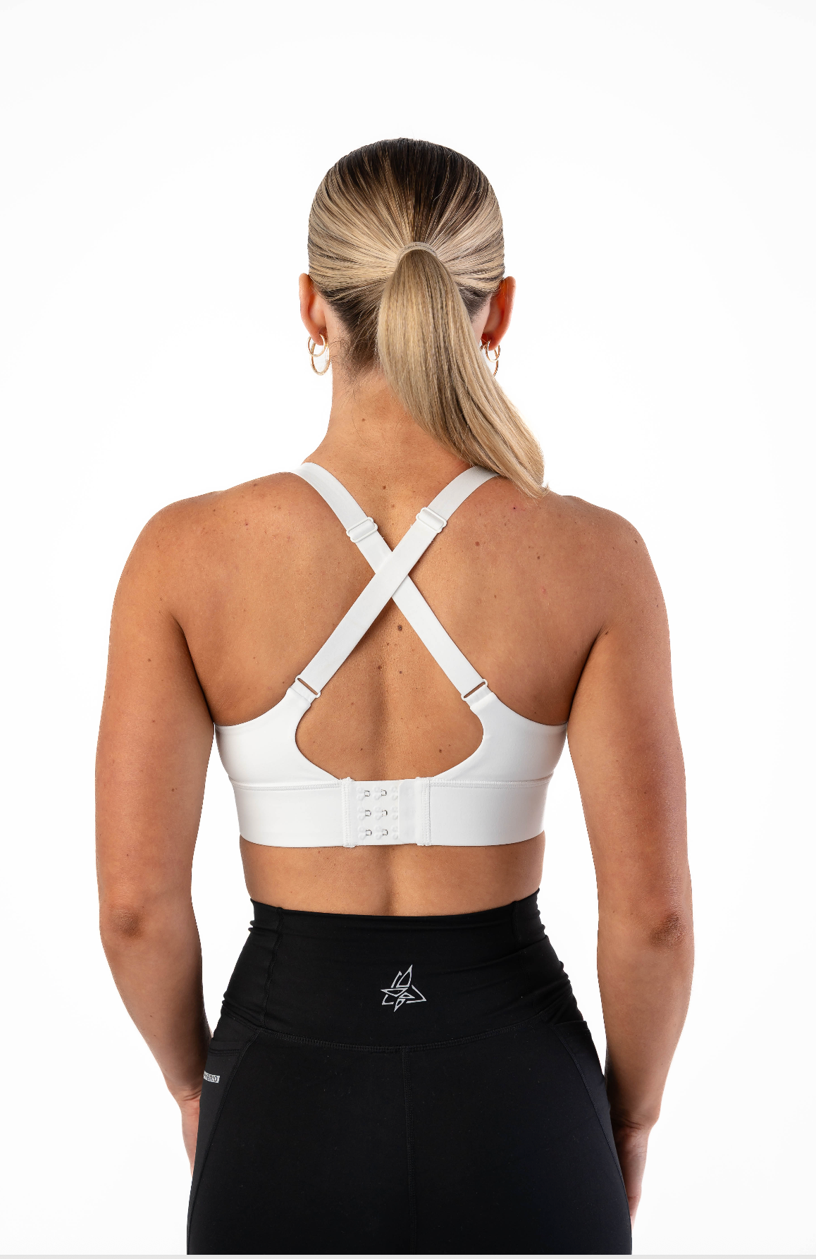 Women's Hybrid Run Bra - White
