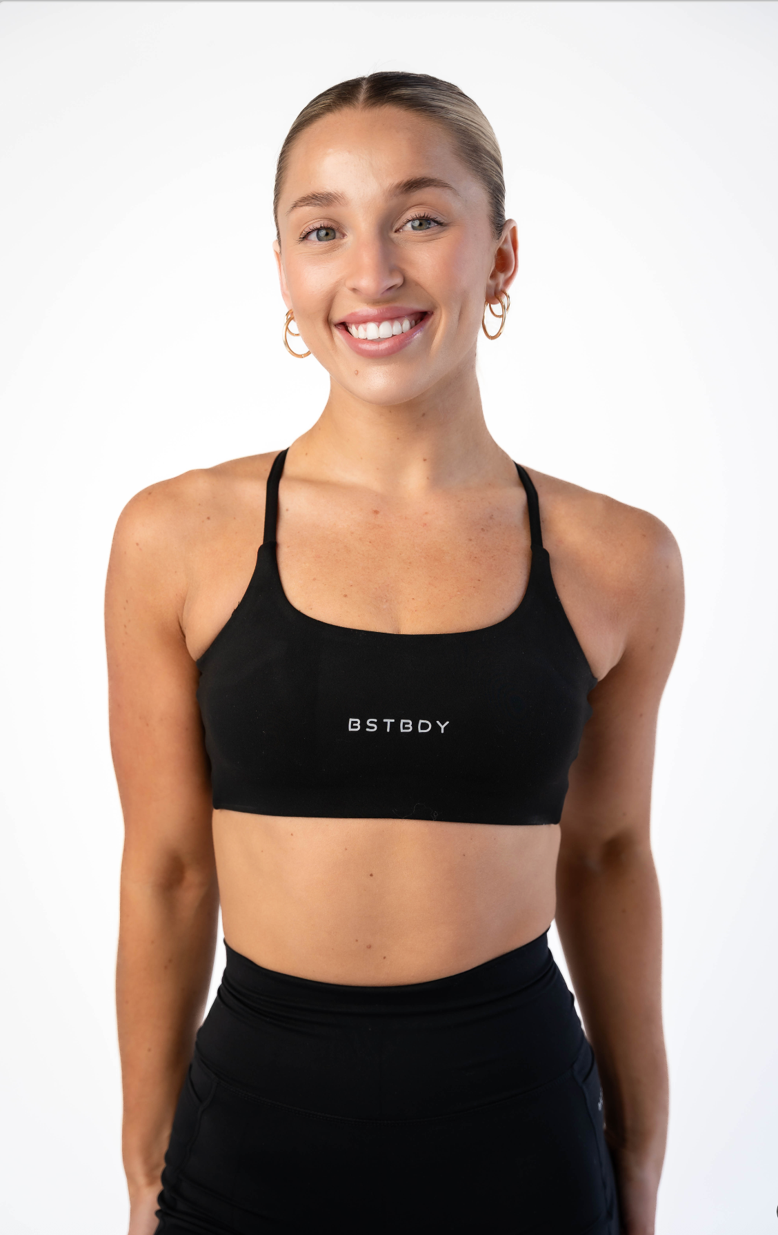 Women's Hybrid Train Bra - Black