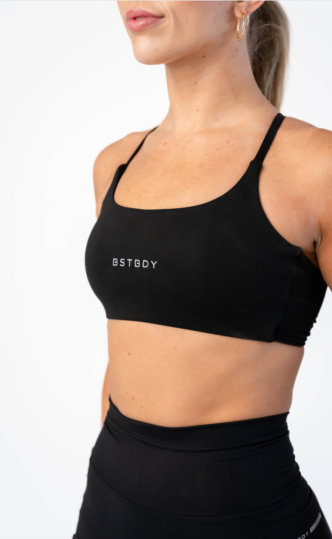 Women's Hybrid Train Bra - Black