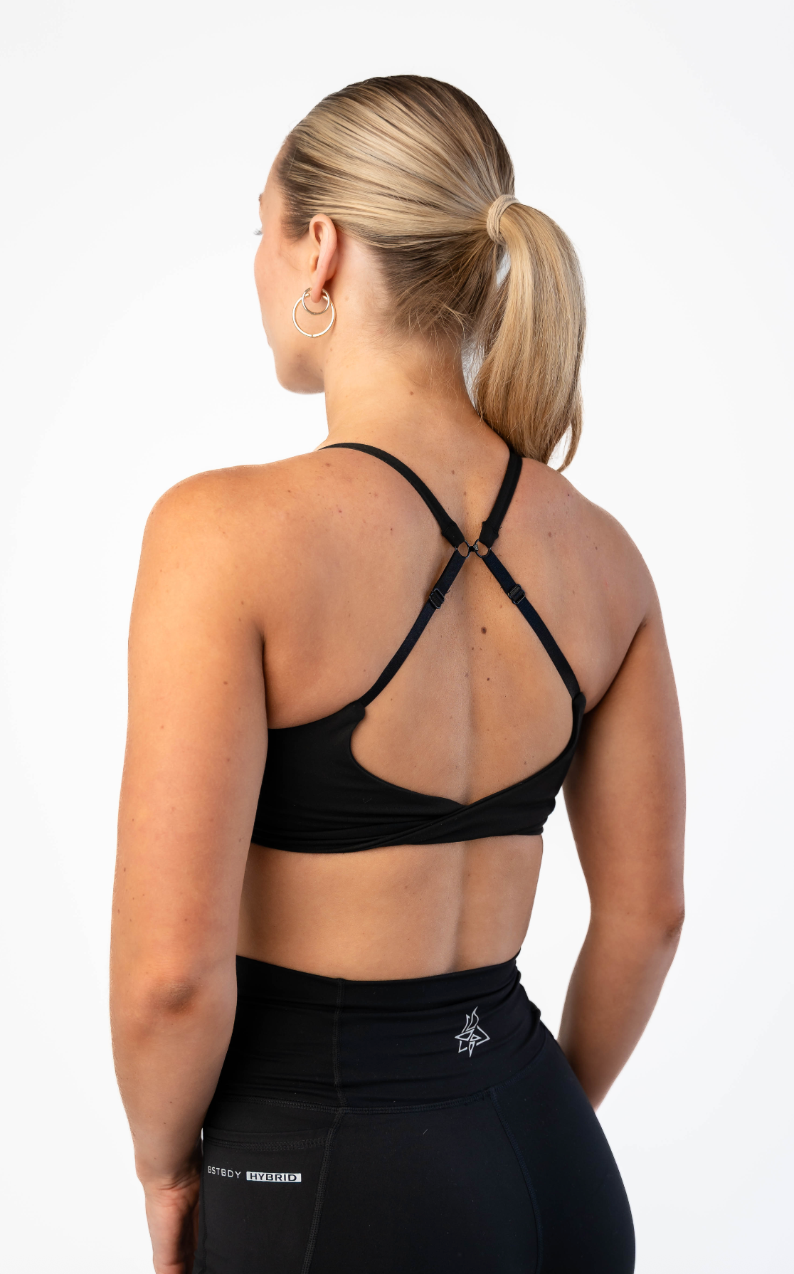 Women's Hybrid Train Bra - Black