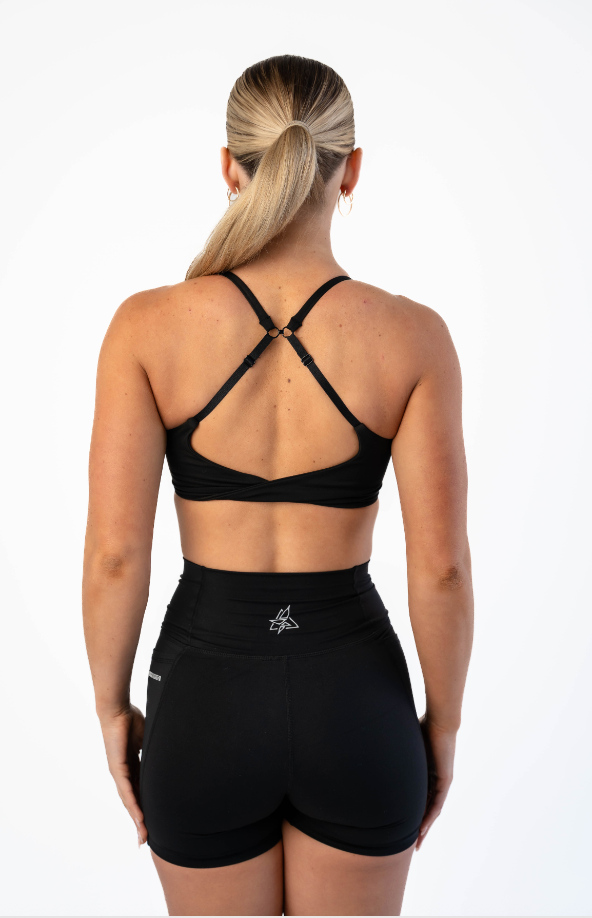 Women's Hybrid Train Bra - Black