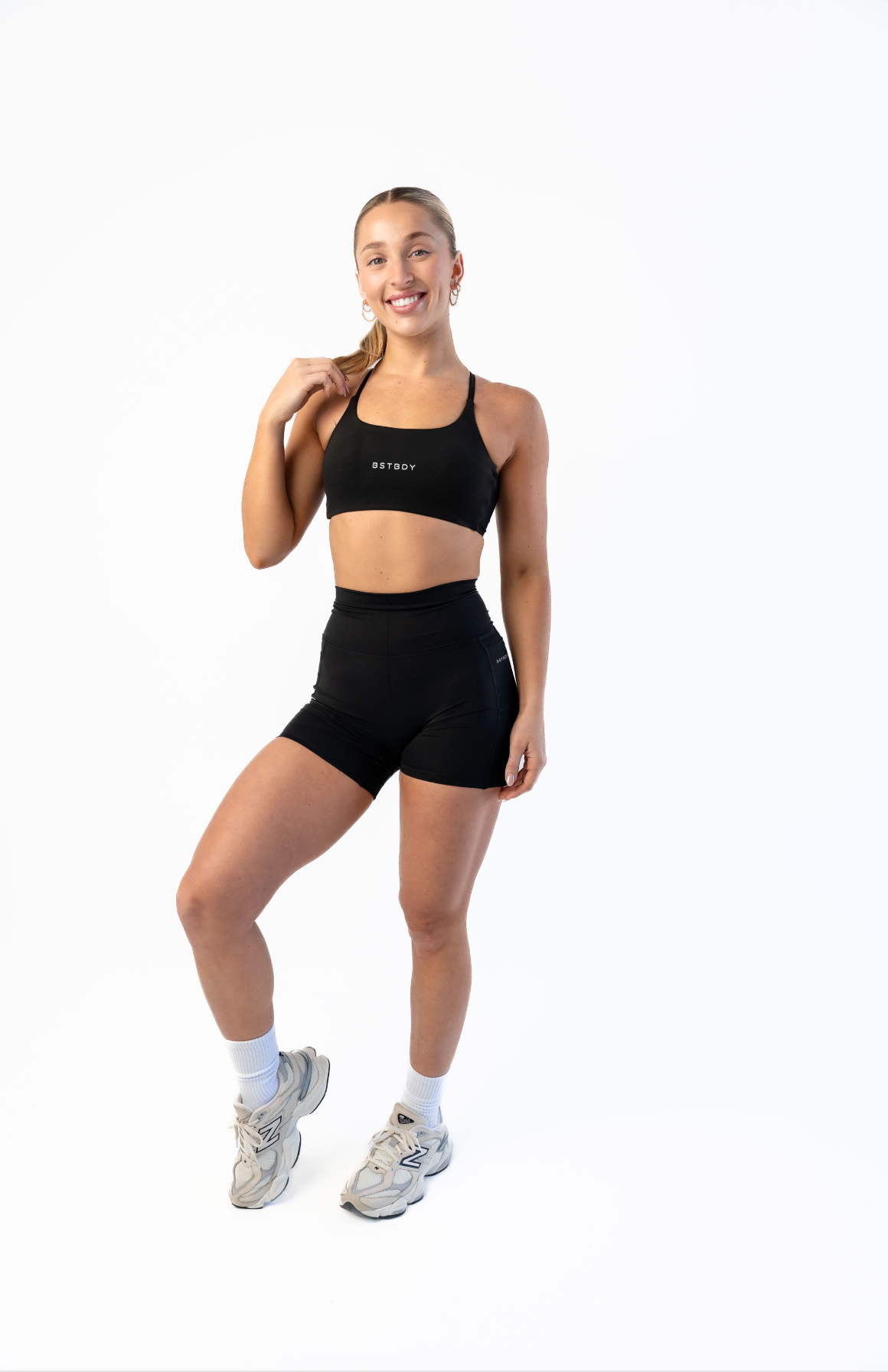 Women's Hybrid Train Bra - Black