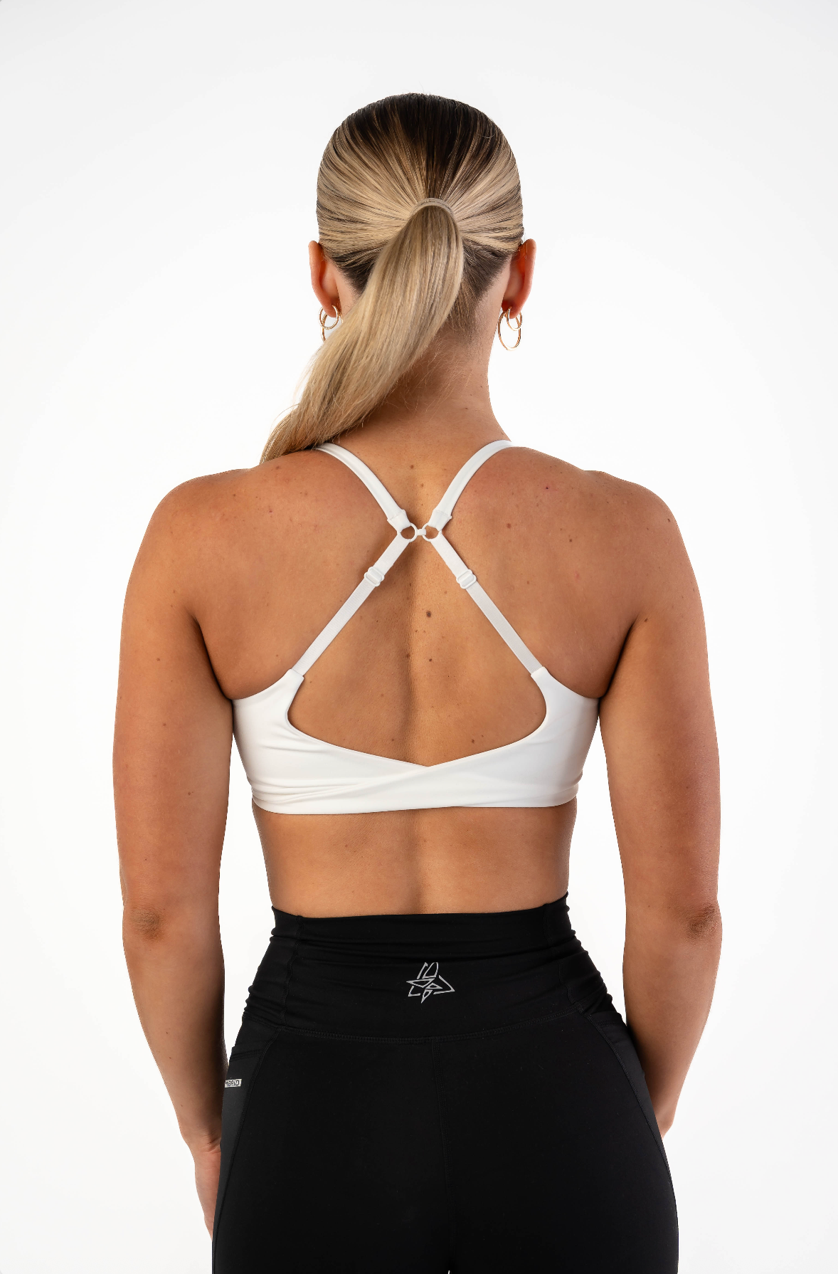 Women's Hybrid Train Bra - White
