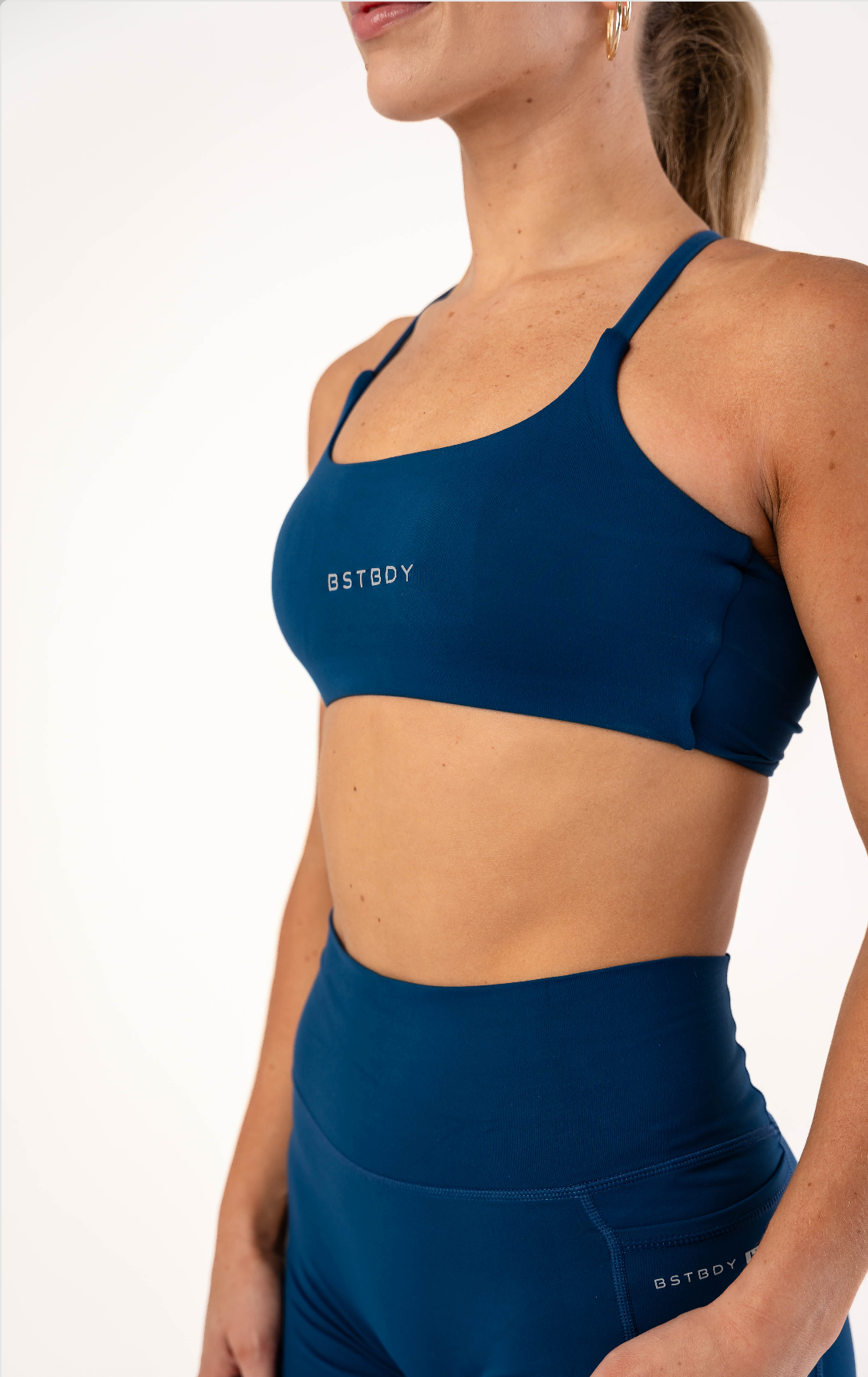 Women's Hybrid Train Bra - Estate Blue