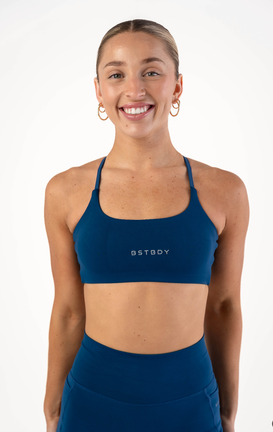 Women's Hybrid Train Bra - Estate Blue