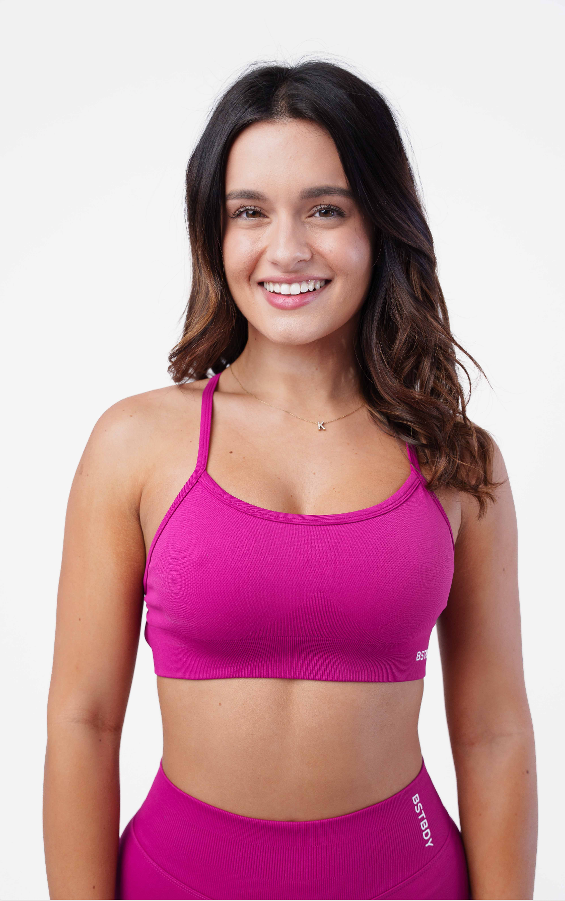 Dynamic Hybrid Bra - Berry