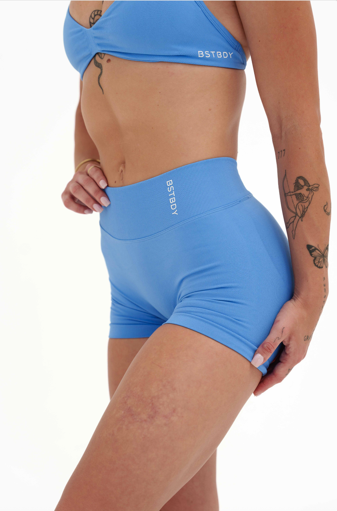 Dynamic V-sculpt shorts - Sky Blue