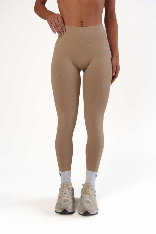 Dynamic V-Sculpt Full Length Tights - Toffee