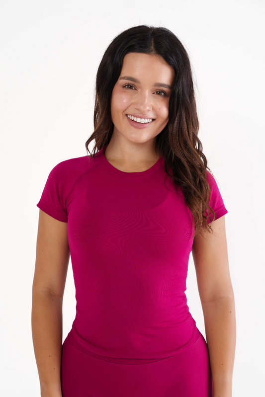 Dynamic Fitted Tee - Rouge