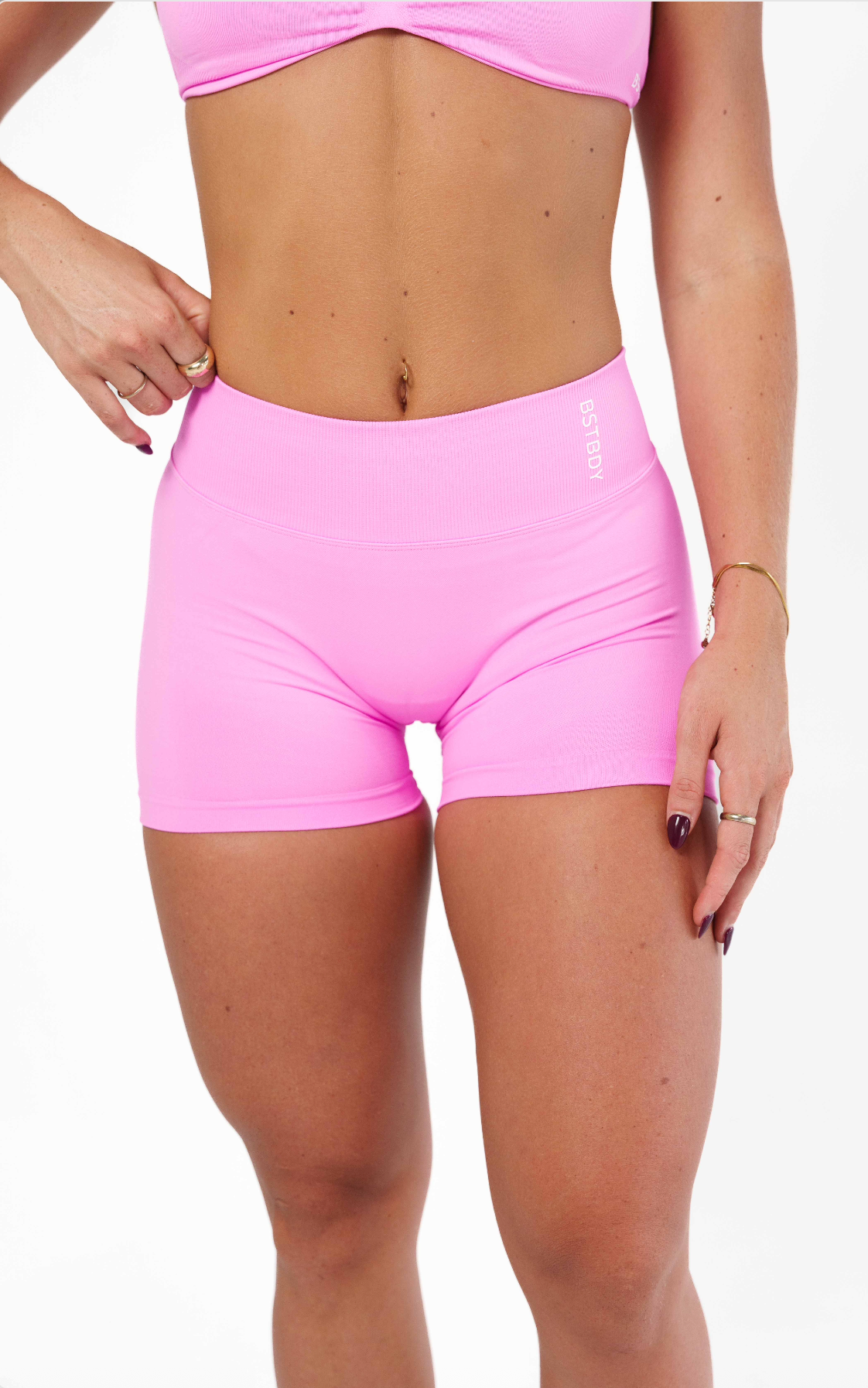 Dynamic V-sculpt shorts - Blush Pink