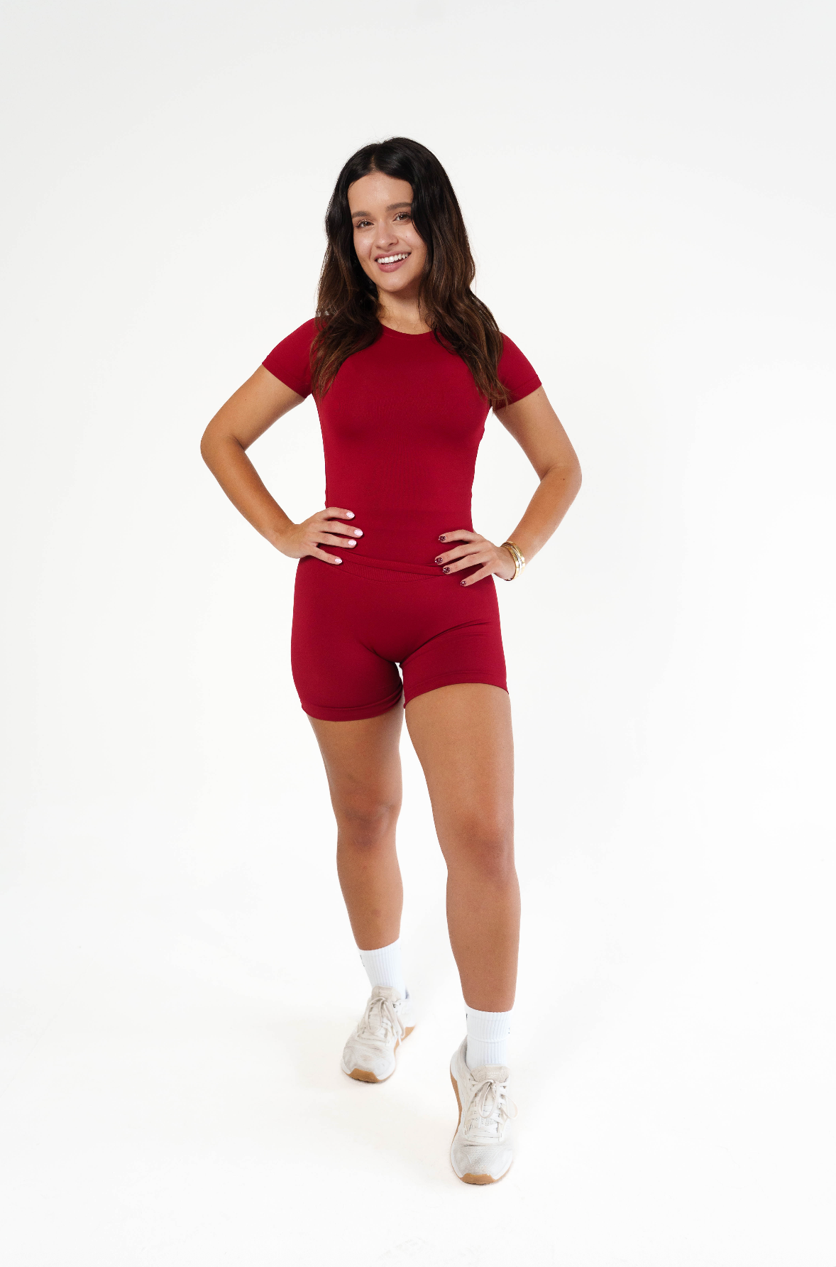 Dynamic Fitted Tee - Cherry