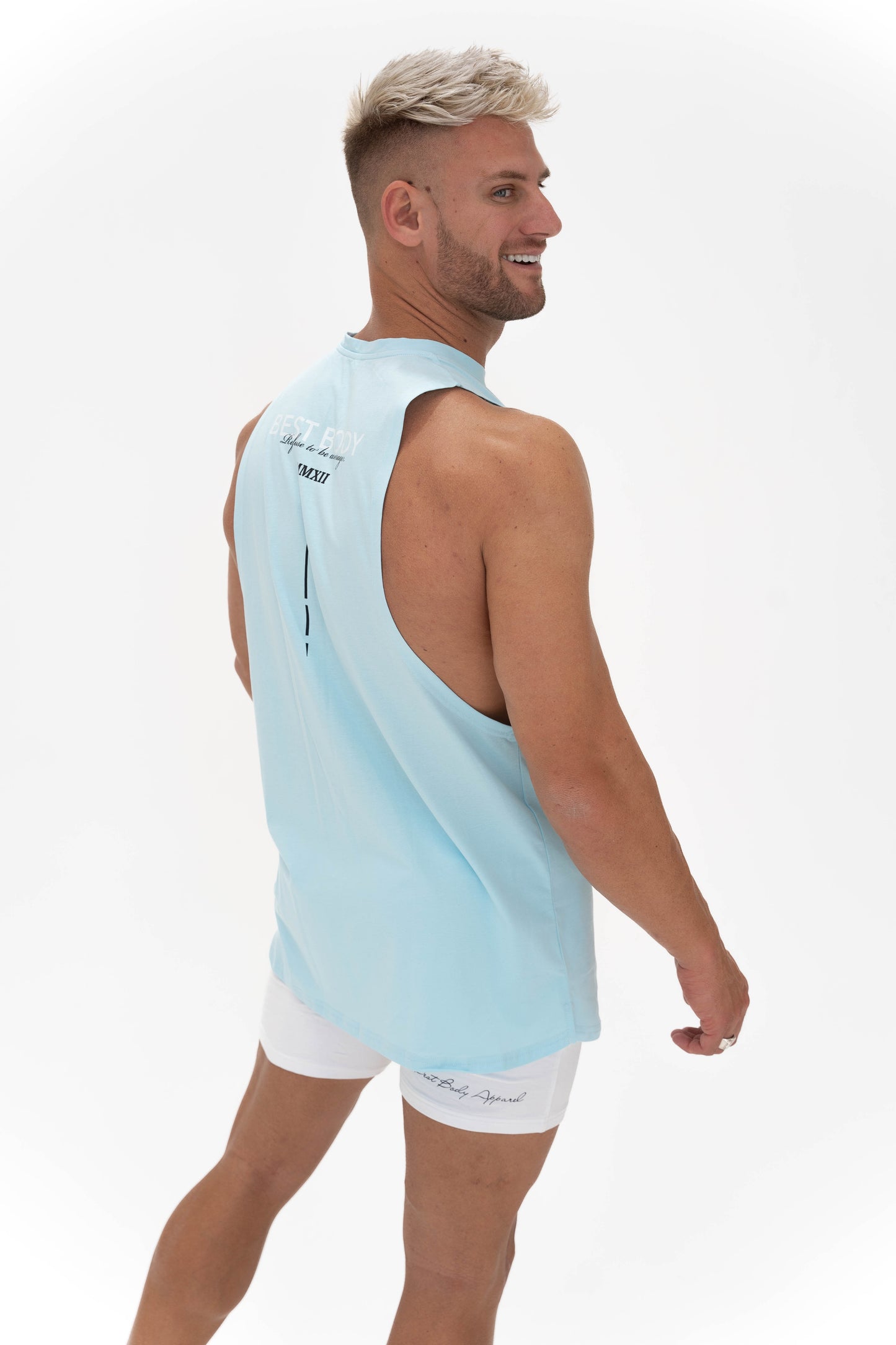 Muscle Fit Tank - Pastel Blue