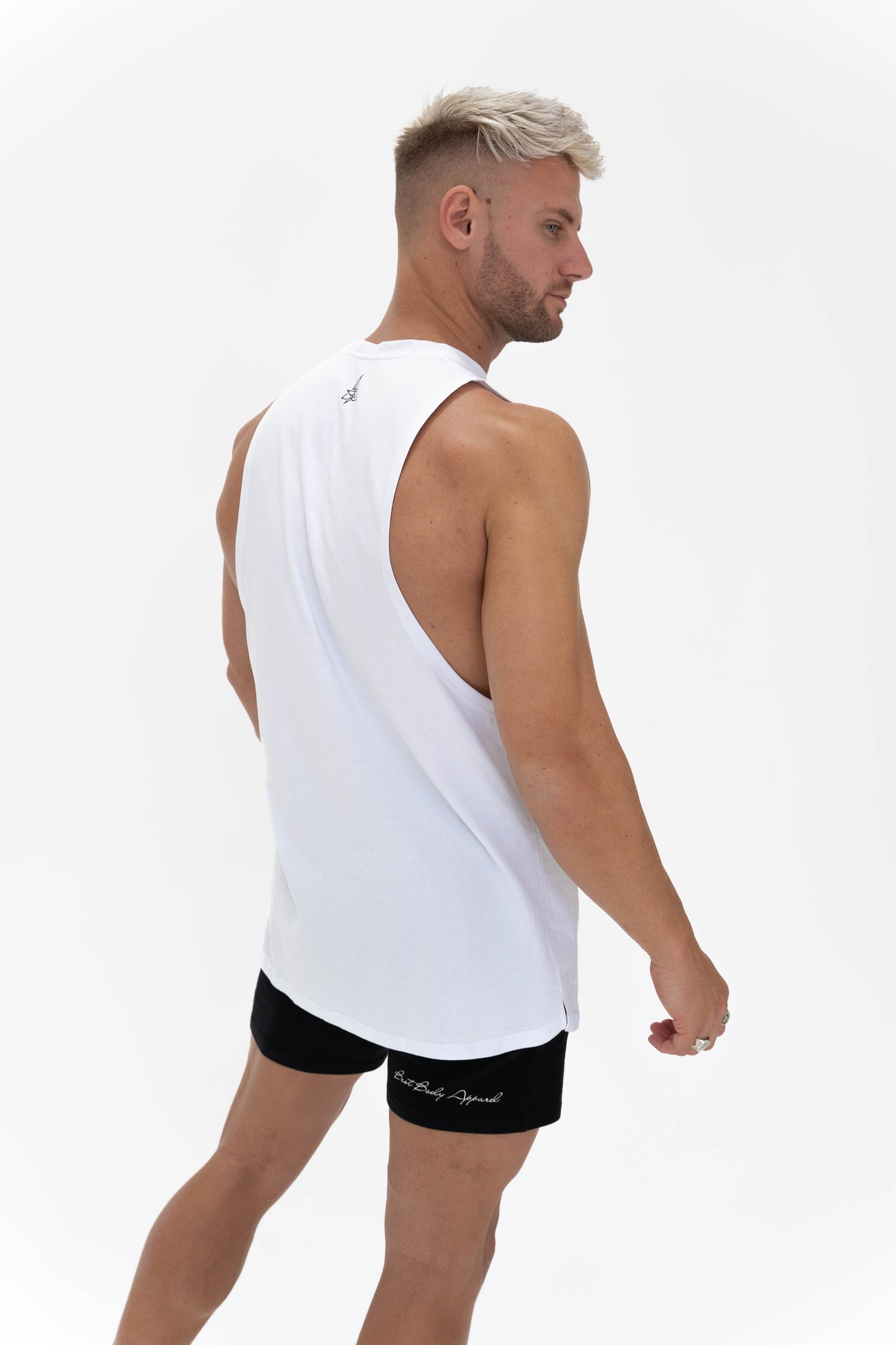 Muscle Fit Tank - White