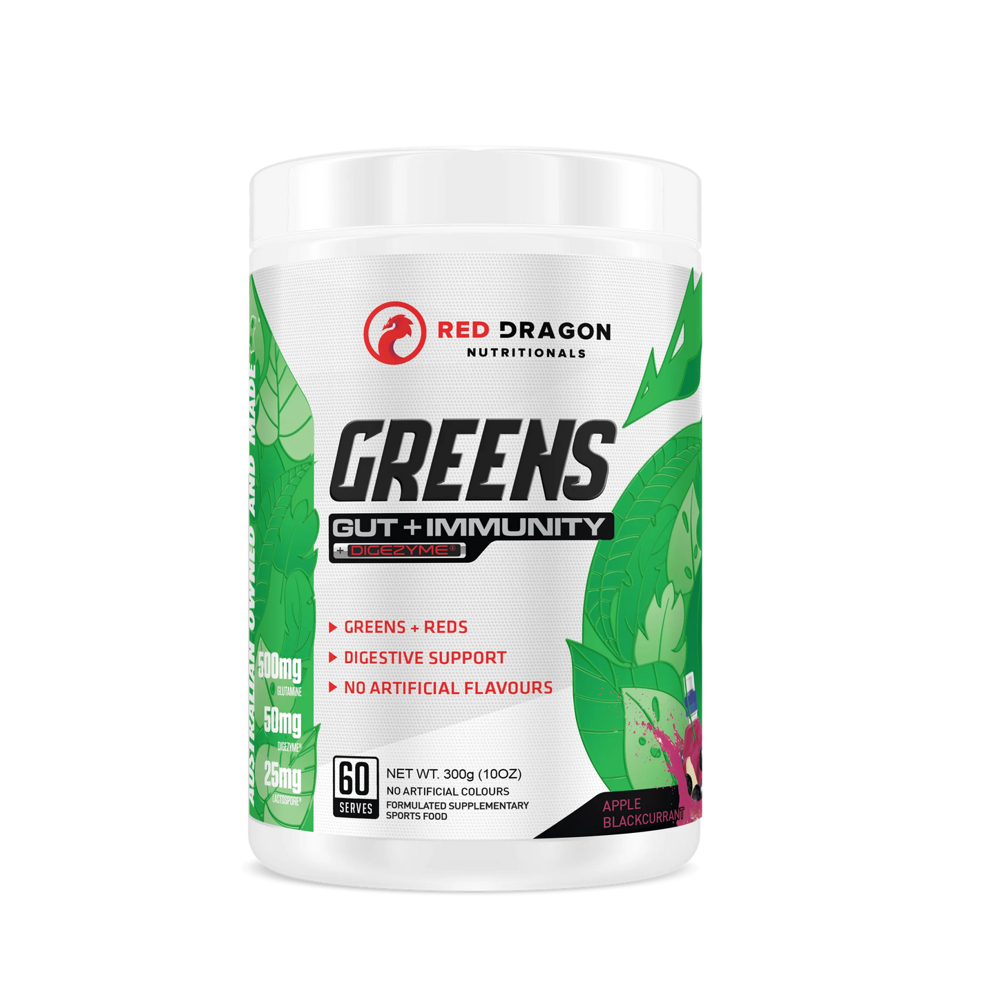 Red Dragon Nutritionals - Greens Gut + Immunity Blend 60 Serves