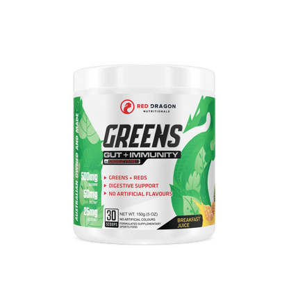 Red Dragon Nutritionals - Greens Gut + Immunity Blend 30 Servings