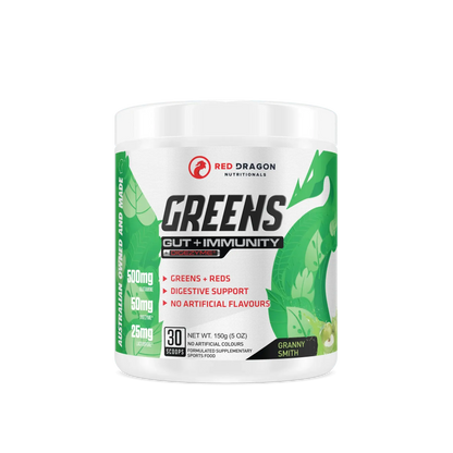 Red Dragon Nutritionals - Greens Gut + Immunity Blend 30 Servings